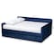 Baxton Studio Jona Blue Velvet and Button Tufted Full Size Daybed with Trundle 169-10846 - alternate 5